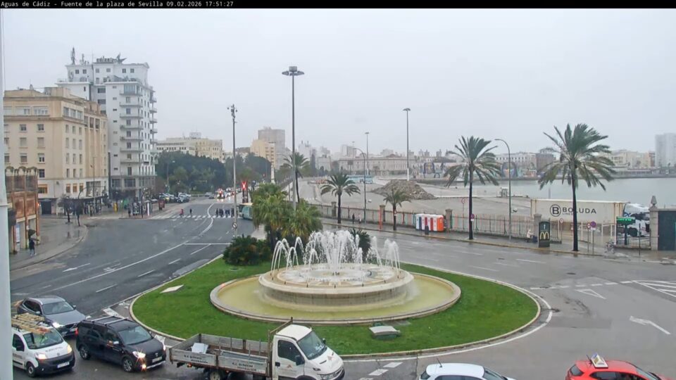 Plaza de Sevilla Live Webcam – Cádiz Port & City Centre, Spain
