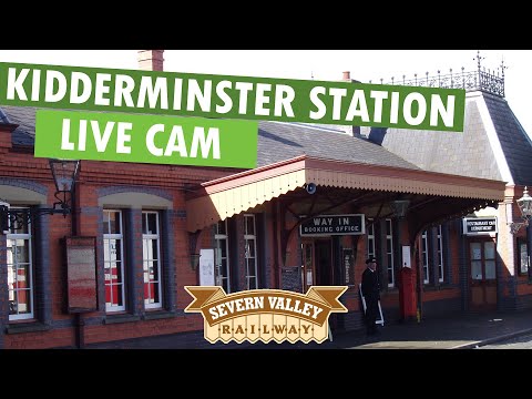 Live view of Kidderminster Station concourse in Worcestershire, England