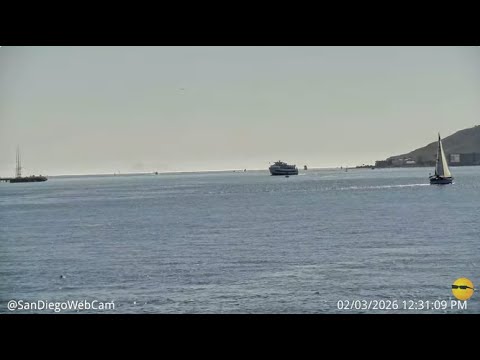 San Diego Harbor Island live webcam showing boats and waterfront views in California
