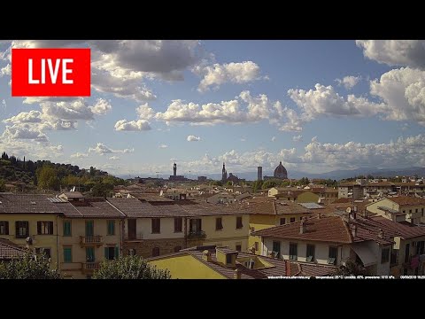Florence city center live webcam showing iconic Tuscan architecture and lively streets