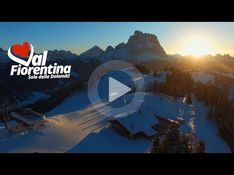 Live view of Selva di Cadore village and Dolomites mountains in Veneto, Italy