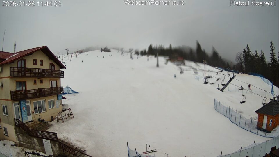 LIVE Webcam Complexul Platoul Soarelui - Straja _ Starea Pârtiilor în Timp Real