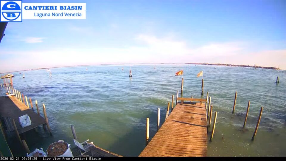 Venice Webcam Live – North Lagoon View, Murano Italy