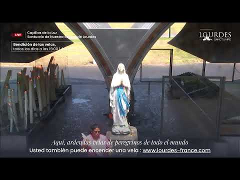 Notre-Dame de Lourdes sanctuary live webcam view in Occitanie, France