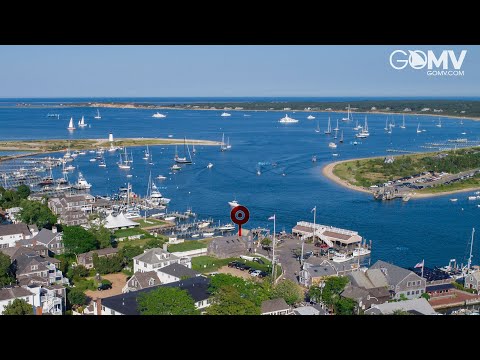 Vineyard Haven Downtown Massachusetts live webcam showing coastal town and harbor view