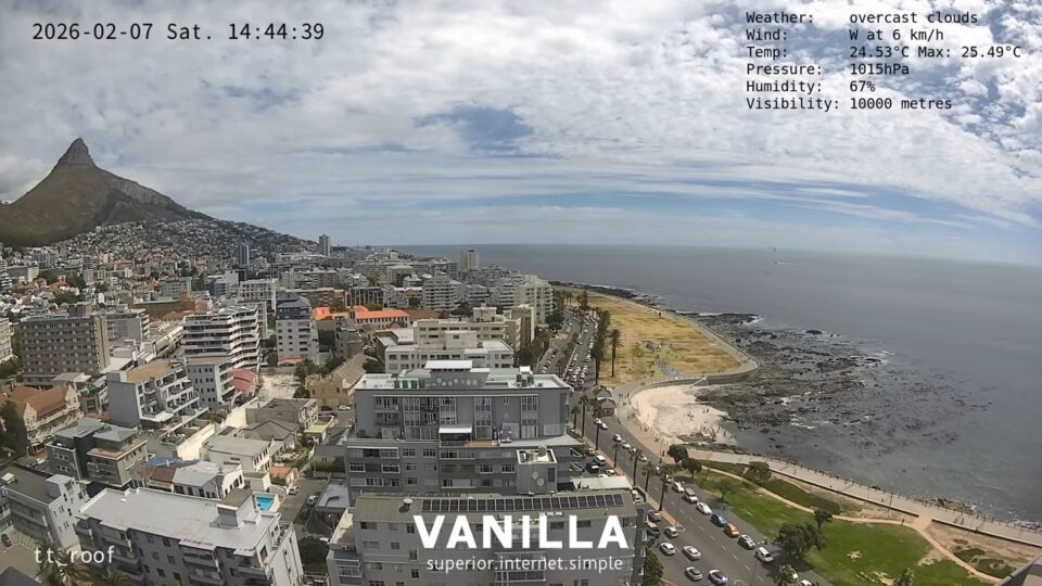 Three Anchor Bay Live Webcam – Cape Town, South Africa