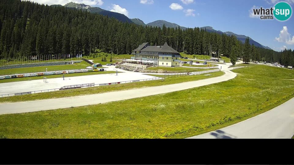 Bohinj live webcam view of Sports center Triglav in the Julian Alps, Slovenia